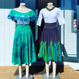 Forest Green skirts - Pleated and Full flare